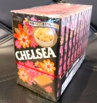 Set Of 10 Meiji Chelsea Candy 45g From Japan Butter Shrink Wrap Sealed BOX • $101.99