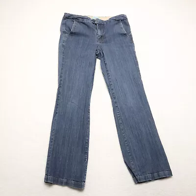 Z. Cavaricci Women's Size 10 Blue Bootcut Dark Wash Cotton Blend Stretch Trouser • $15.24