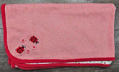 Baby Girl Vintage Gymboree Lady Bug Country Picnic Baby Blanket • $179.99