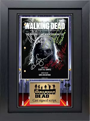 Walking Dead Mounted Signed Autograph Script Presentation  Inc Free Gift • £10