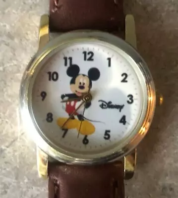 Mickey Mouse Disney EWatch Factory NEW Battery Tested Band &watch VGC Realisted • $19.55