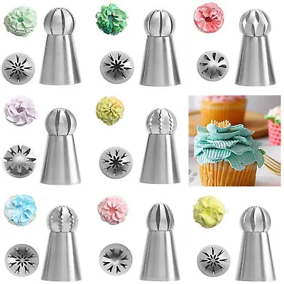 8 Pcs Cake Decorating Kit Set Tools Bags Piping Tips Pastry Icing Bags Nozzles • £9.53