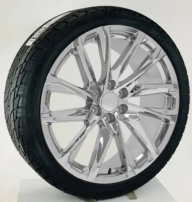 Chrome 24  Cadillac Escalade Wheels All Season Tires Fits 2000-2024 TPMS Lugs • $2599