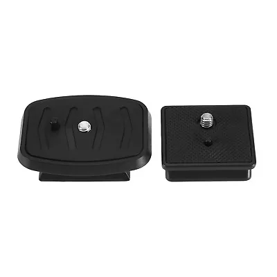 2x 41mm & 43mm Tripod Quick Release Plate Camera Mounting Adapter Black • £8.86