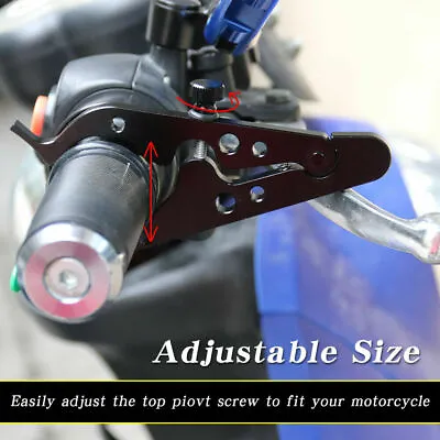 Motorcycle Cruise Control Throttle Lock Assist Retainer Universal Aluminum • $8.92