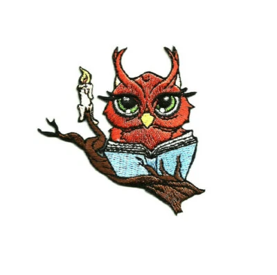 $3.59 • Buy Owl - Reading - Birds - Books - School - Book Lover - Embroidered Iron On Patch