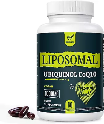 Liposomal Ubiquinol Vegan Coq10 1000 Mg High Bioavailability (The Active M Of C • £27.75