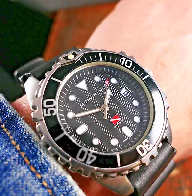 39mm Black Dial MOMENTUM M1 Series Vintage Military Style DIVER 39mms Watch • $5.18