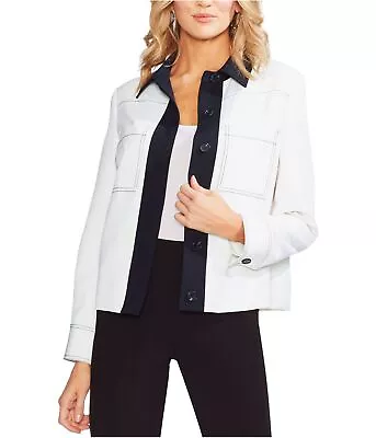 Vince Camuto Womens Colorblocked Jacket Off-White 12 • $14.90