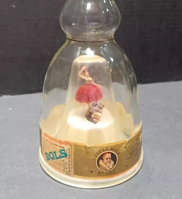 Vintage 1950's BOLS Dancing BALLERINA Empty BOTTLE Display Working Music Box  • $47.99