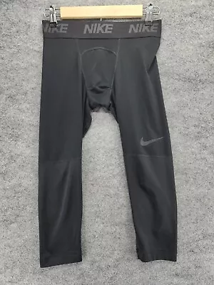 Nike Compression Pants Mens Small Black Dri Fit Athletic  • $15.19