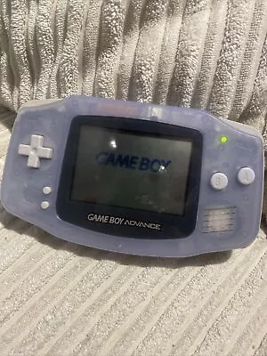 Gameboy Advance Clear Working Really Good Condition Blue Nintendo • £55