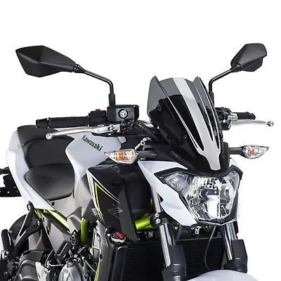 Puig Double Bubble Airflow Wind Screen Kawasaki Z 650 2017-2021 Dark Tint • £93.23