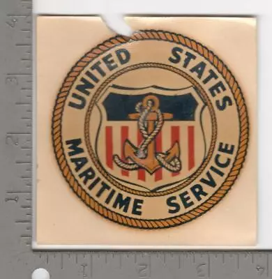 WW 2 USMS United States Maritime Service Decal Inv# N1051 • $9.95