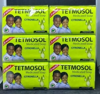 £10.99 • Buy Tetmosol Medicated Soap Citronella Soap 75g Pack Of 6 With Free Delivery
