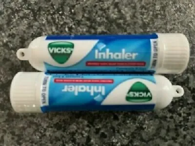 2x Vicks Inhaler Inhaler Nasal Stick Fast Relief Cold & Flu Inhaler .5ml • £4.29