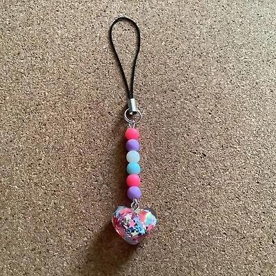 Handmade Heart Mobile  Phone Charm/pencil Case / Bag Charm 🎁 • £3