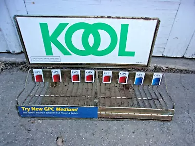 Vintage  KOOL GPC Cigarette Metal Counter Display Advertising Store Sign Rack • $67.50