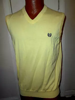 Chaps Men's Medium Yellow Sweater Vest. • $12.99