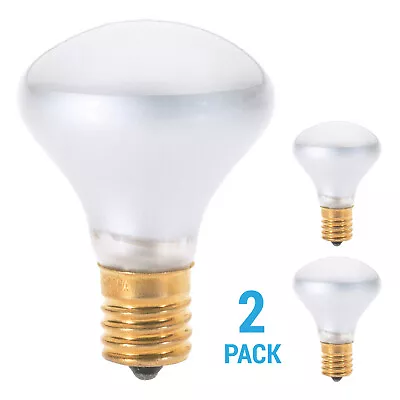 2 Pack S4700 S3205 Reflector Bulb 25R14N 25W 120V R14 Intermediate E17 Frosted • $7.65