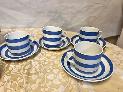 T G Green Cornish Ware Cups & Saucers X 4 • £0.99