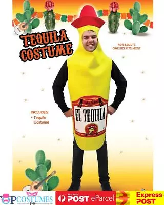 Mens Tequila Bottle Unisex Stag Night Mexican Mexico Dress Costume Funny • $43