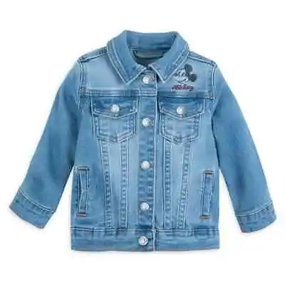 NWT Disney Parks Mickey Mouse Blue Jean Demin Jacket Baby Size 12-18M • $30