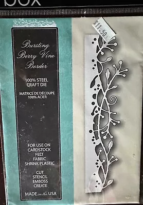 $10 • Buy New Memory Box Craft Die Bursting Berry Vine Border Item # 98981 Made In USA