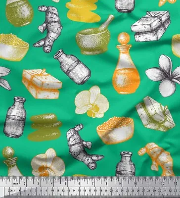 Soimoi Cotton Poplin Fabric FloralGinger & Jar Vintage Print Fabric-uB0 • $14.35