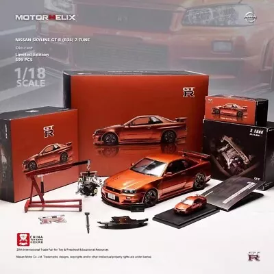 Motorhelix 1/18 NISSAN SKYLINE GT-R R34 Z-Tune Nismo Limited Edition 599pcs JDM • $1200