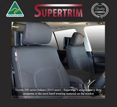 FRONT Seat Cover FBMP Fit LANDCRUISER J200 MKIII SAHARA Waterproof Neoprene • $289