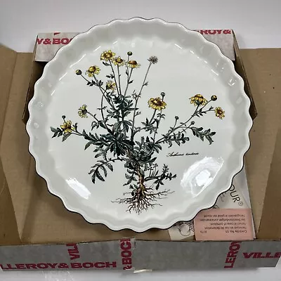 Villeroy & Boch Quiche/Tart Dish Anthemis Tinctoria Botanica Porcelain 11 1/2   • $34.99