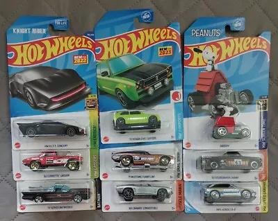 Hot Wheels Mixed Lot Of Mustang Funny Car TH Snoopy Batmobile KITT 63 Champ  • $3.99