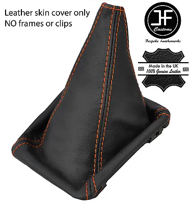 Orange Stitch Top Grain Leather Shift Boot Fits Vw Golf Mk1 Rabbit Jetta Cabrio • $57.51