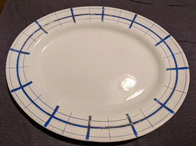 £3 • Buy Vintage Solian Ware Soho Pottery Oval Plate