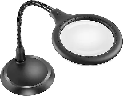 5X Dimmable Magnifying LampLarge Hands Free Magnifying Glass With Light • $44.99