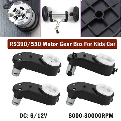 £20.29 • Buy 6 V/12V 8000-30000 RPM Electric Motor Gear Box For Ride On Bike Car Toys Kids