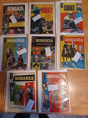 Gold Key Comics Bonanza Vintage Comic Book Lot Of 8 • $75