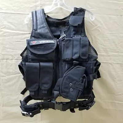 YAKEDA Tactical Vest Military Chest Rig Airsoft Swat Combat Vest For Men Black • $25