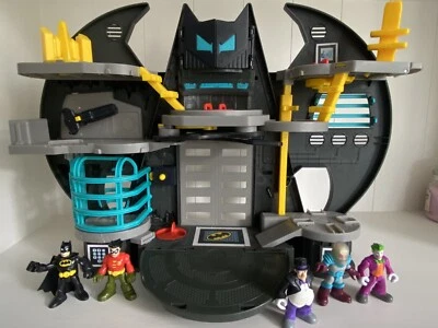 £12 • Buy Imaginext DC Super Friends Batman Bat Cave Playset + Batman Robin Joker Penguin