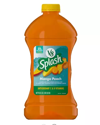 $5.98 • Buy Splash Mango Peach Flavored Juice Beverage, 96 FL OZ Bottle | Free Fast Shipping