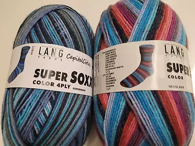 $15 • Buy LANG SUPER SOXX COLOR Fingering Weight Sock Yarn