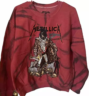 Metallica Crewneck Sweatshirt SIZE S MEN'S  BAND Sweatshirt New No Tags Red • $27