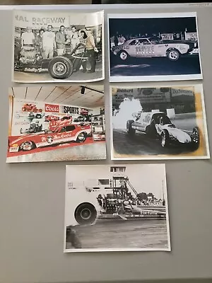 1960's  70s Drag Racing Photo Lot NHRA Nostalgia Brutus Hemi Hunter Dragster L15 • $16.99