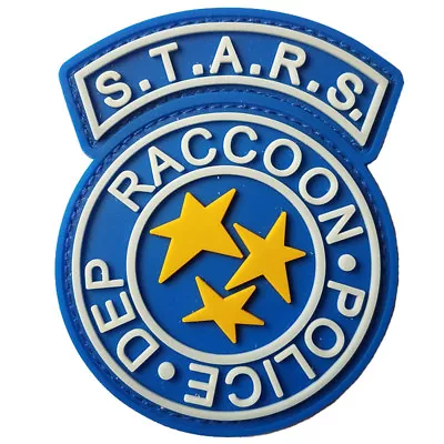 Resident Evil Raccoon City S.T.A.R.S. POLICE DEP. RUBBER PATCH GLOW IN DARK /02 • $7.99