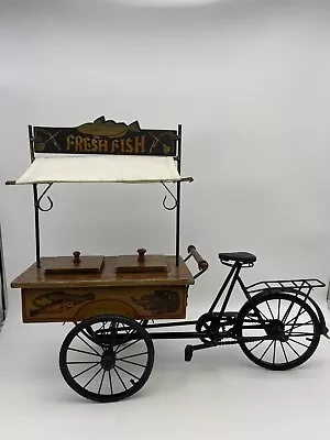 Vintage Rustic Bicycle Cart Fish For Sale Flower Arrangement • $175