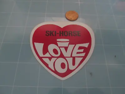 VINTAGE SKI-HORSE SNOWMOBILE Sticker / Decal ORIGINAL  OLD STOCK RACING • $4.98