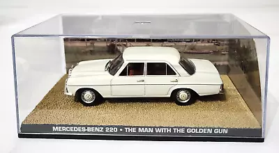 James Bond Mercedes-Benz 220 Man With The Golden Gun 1:43 Diecast (NO MAGAZINE) • $35