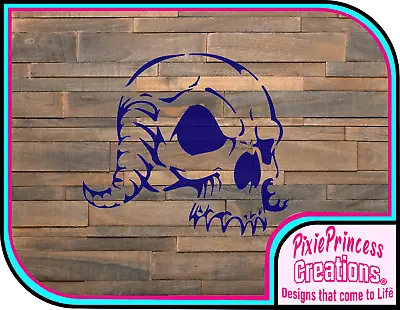 Skull F Horror Mylar 190 Stencil Reusable Airbrush Spray Paint Halloween Craft • $8.84