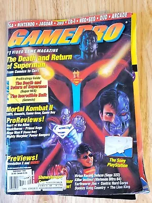 LOOSE  COVER GamePro Magazine September 1994  FREE SHIPPING • $8